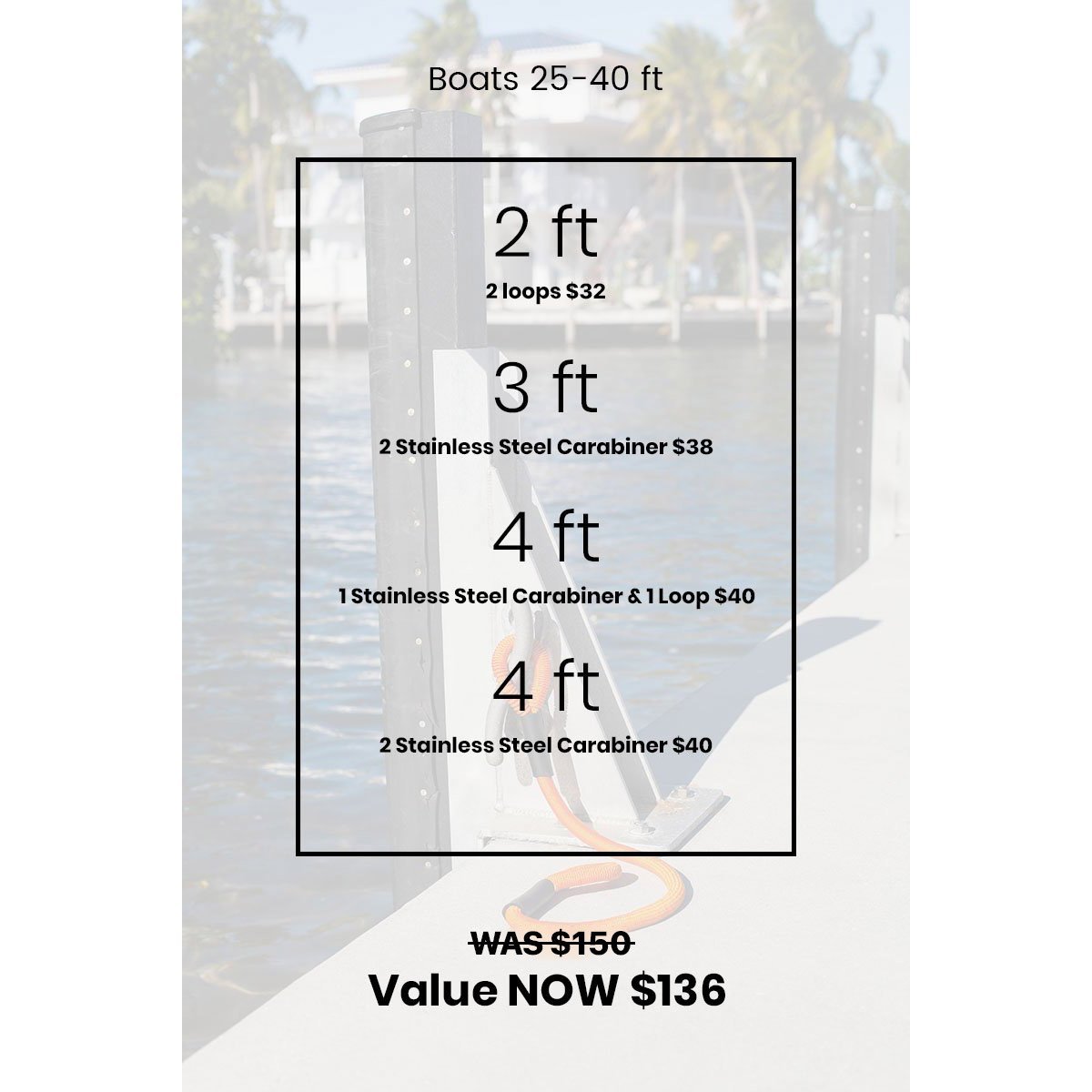 Boats 25-40 ft - FlexLine Bungee